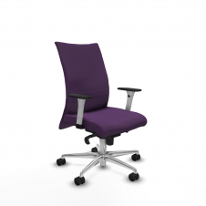 Piqueras y Crespo Albacete confidente sincro bali morado brazos 1D blancos base aluminio ruedas 65 mm nailon