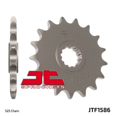 Piñón JT SPROCKETS acero estándar 1586 - Paso 525 JTF1586.17