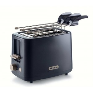 Tostador Ariete 157/03, 2 ranuras cortas, 760W, gris oscuro