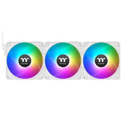Ventilador caja inverso magnetico thermaltake ct120 ex argb 3x 120mm blanco