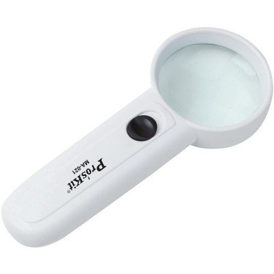 Lupa de Mano 3-5 Aumentos y Luz Led MA021
