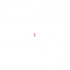 TABURETE AYNA RUEDAS DE PARQUE BALI ROJO T04CPBALI350RP