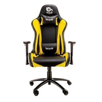 Talius silla Lizard gaming negra/amarilla, 2D, butterfly, base metal, ruedas 60mm, gas clase 4