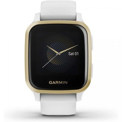Smartwatch garmin sportwatch gps venu sq - f.cardiaca - gps - glonass - galileo - bt - c. estres - blanco