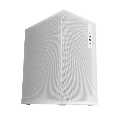 CAJA MICRO ATX MARS GAMING MC-MESHPROW GPU MAX 276mm AIRMESH PRO USB-C BLANCA