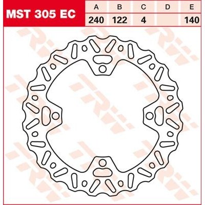 Discos de freno EC TRW MST305EC