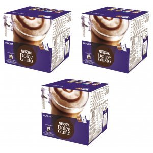 Pack de 3 cajas Dolce Gusto MOCHA, 16 unidades por caja, 48 cápsulas en total