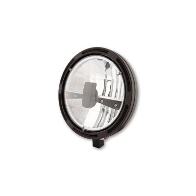 HIGHSIDER 7 inch LED main headlight Frame-R1 Type 3, black, bottom mounting 223-253