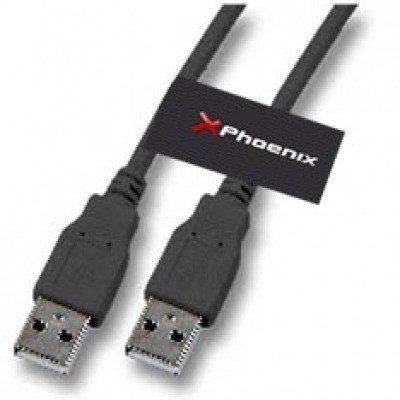 Cable phoenix usb a macho a macho 1.85m negro