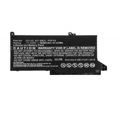 Batería compatible para portátil DELL Latitude 12 7280 11.4v 3650mah