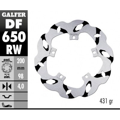 Disco de freno Wave® GALFER DF650RW
