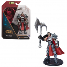 League of Legends , figura coleccionable de Darius de 10,2 cm con detalles de gran calidad y un accesorio de hacha, Colección de campeones, edición