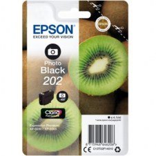 Cartucho tinta epson c13t02f14010 singlepack foto negro 202 claria premium ink xp - 6000 - xp - 6005 - kiwi