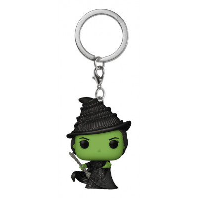 POP! KEYCHAIN Elphaba Llavero de anilla Negro, Verde