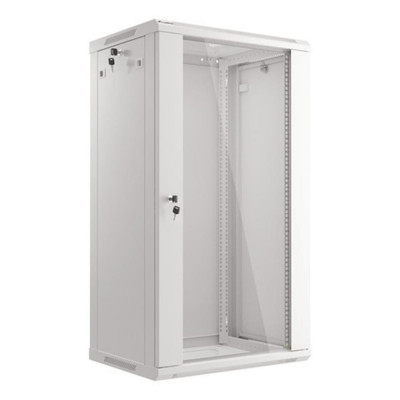 Armario lanberg mural rack 19 pulgadas 22u - 600x450 flat pack v2 gris
