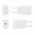 Aisens - Cargador Usb-C Pd3.0 1 Puerto 1Xusb-C 20W, Blanco