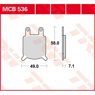 Pastillas de freno metal sinterizado SV TRW MCB536