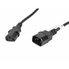 Cable alargador lanberg alimentacion cpu iec320 c13 h - iec320 c14 m vde 5m