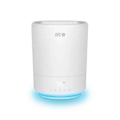 Humidificador inteligente spc evadne gris elimina 99.9% bacterias - 12h autonomia - 10 modos - wifi