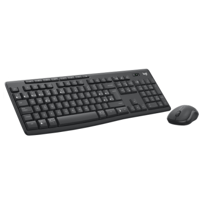920-012071 teclado Ratón incluido Oficina RF Wireless + Bluetooth QWERTY Español Grafito