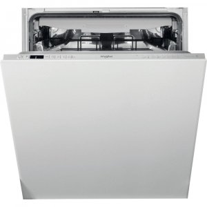 Lavavajillas integrable Whirlpool WI 7020 PF, 60 cm, 14 servicios, clase E, 95 kWh año, 46dB, 8 programas, 3ª bandeja, plata