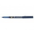 Pilot Boligrafo de tinta liquida V7 HI-Tecpoint Rollerball - Punta fina de aguja 0.7mm - Trazo 0.5mm - Color Azul