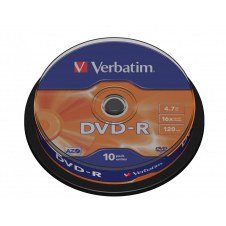 DVD-R VERBATIM 10 UNIDADES 4.7GB 16X 43523