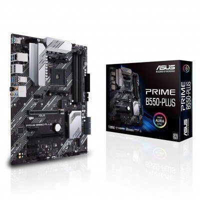 Placa base asus amd prime b550 - plus atx - 4x ddr4 - 6x sata 6gb - s - 5x usb 3.2 - 1x usb tipo c - 2x usb 2.0 90mb14u0 - m0eay0