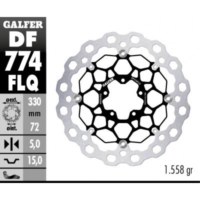 Disco de freno Cubiq GALFER DF774FLQ