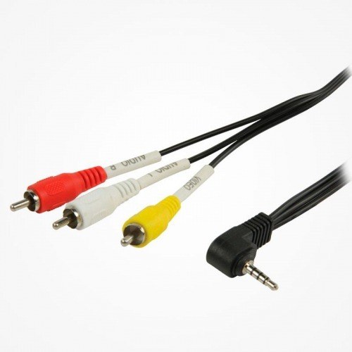 Cable JACK 3,5 de 4 Contactos a 3 RCA Macho 1,5m