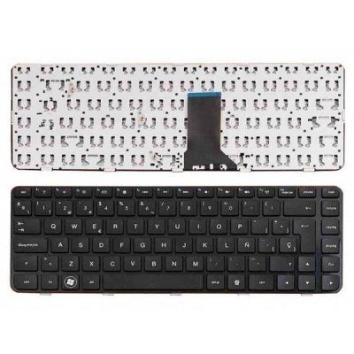 Teclado compatible para portátil HP Pavilion dm4-1000 dv5-2000 series negro con marco