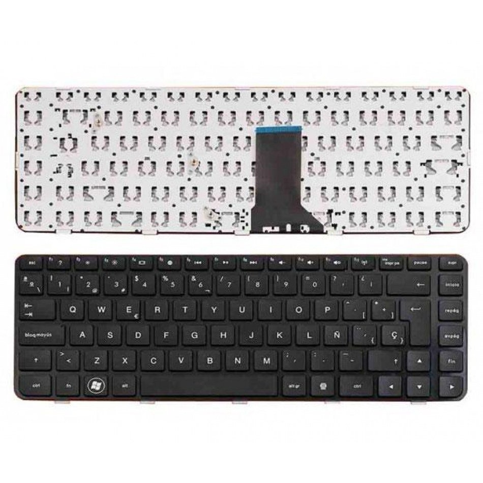 Teclado para portátil Hp Pavilion dm4-1000 dv5-2000 series negro con marco