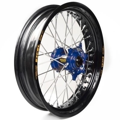 Rueda completa Haan Wheels aro negro 17-3,50 buje azul 1 24006/3/5 1 24006/3/5