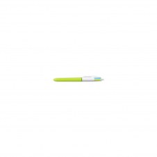 BIC 4 Colours Verde, Rosa, Púrpura, Turquesa Bol?grafo de punta retráctil con pulsador Medio 12 pieza(s)