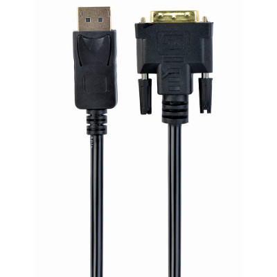 CC-DPM-DVIM-3M adaptador de cable de vídeo DisplayPort DVI Negro