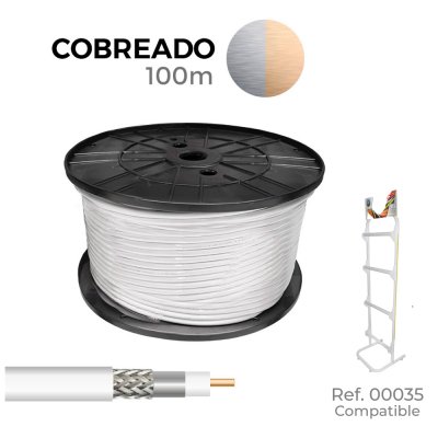 Cable coaxial apantallado cobreado euro/m