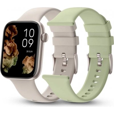 Smartwatch SPC Smartee Duo 2 9650B/ Notificaciones/ Frecuencia Cardíaca/ Blanco/ Incluye Correa Extra