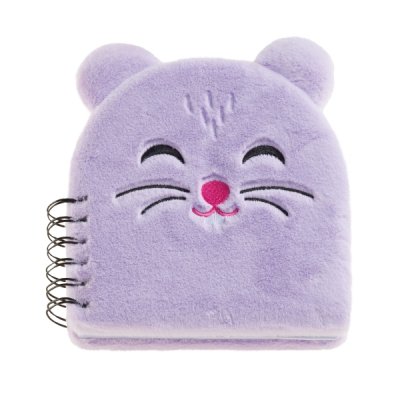 Miquel Rius Back2Fun Cuaderno Peluche Hamster - 160 Hojas Rayadas de Papel 80 g/m2 - Guardas Estampadas y Primera Pagina con Portadilla