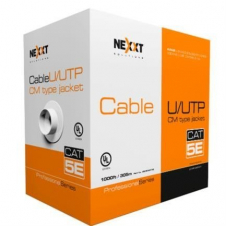 CABLE NEXXT U/UTP CATEGORÍA 5E 305MTS, AWG, COLOR AZUL, INTERIOR