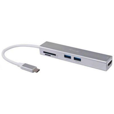 ADAPTADOR USB-C 5EN1 EQUIP HDMI 3 PUERTOS USB 3.0 LECTOR DE TARJETAS