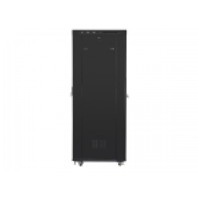 ARMARIO LANBERG RACK 19? 27U 800X1000 FLAT PACK NEGRO PUERTA DE CRISTAL CON LCD