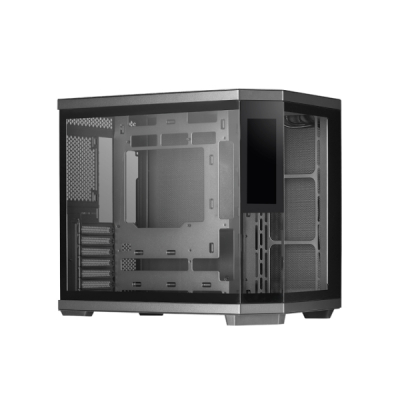 Mars Gaming MC-3TCORELCD Caja Torre ATX - Pantalla IPS de 7.2” Personalizable - Triple Cristal Templado - Soporte para Refrigeracion Liquida hasta 360mm - 7 Ranuras de Expansion - 440x286x401mm - Colo