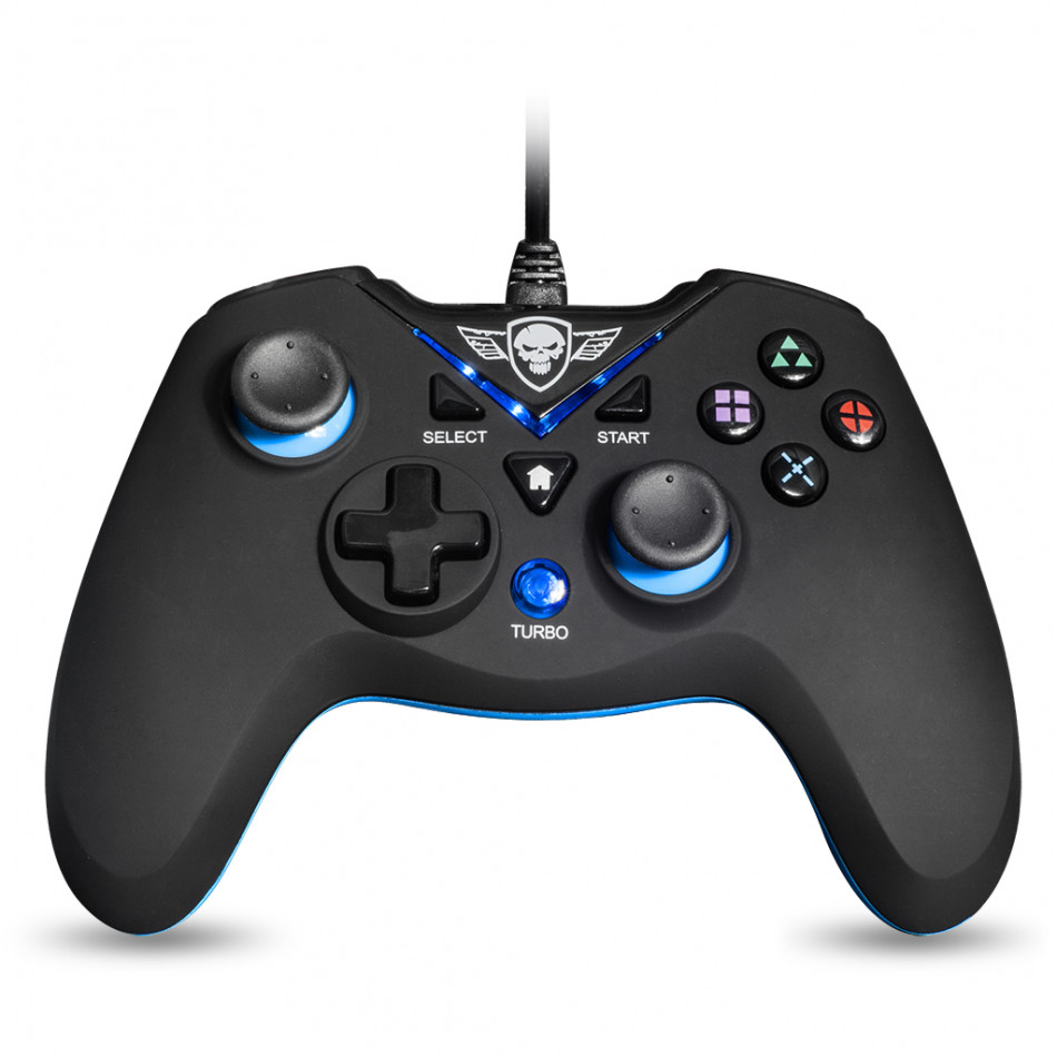SOG-WXGP mando y volante Gamepad PC,Playstation 3 Analógico/Digital USB Negro, Azul