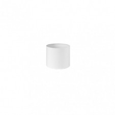 Pantalla Cilindrica Dori Pinza Blanca 14Dx14dx13h Cm Tejido Popelin