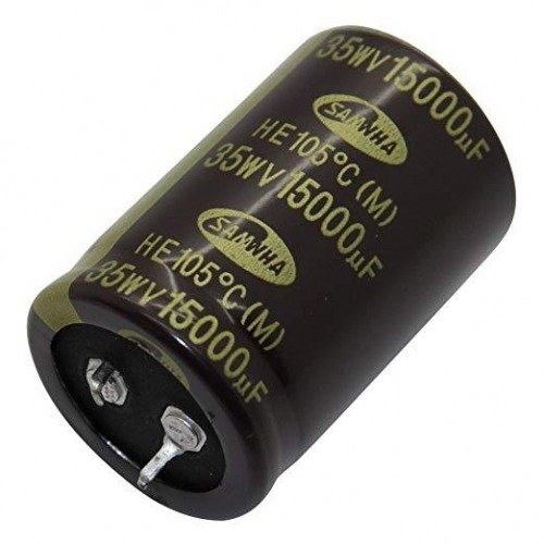 15000uF 35Vdc Condensador Electrolitico 105ºC 30x45mm 2pin