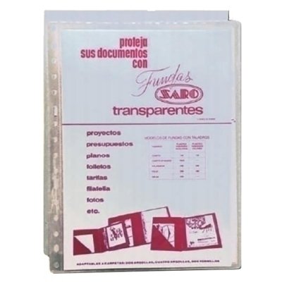 FUNDA MULT.SARO PVC 100µ Fº 16 TL. P/100