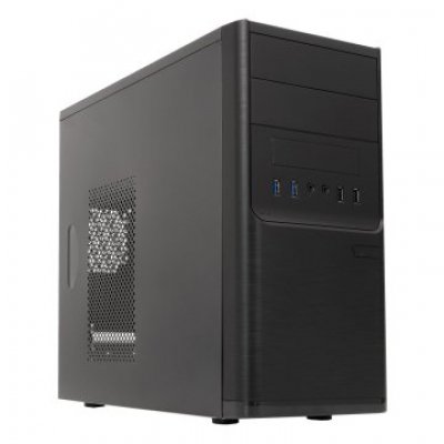 CAJA MICRO ATX UNYKA MATX DARK SHADOW CAJA NEGRA CON 2 BAHÍAS DE 5.1/4 CON F.A 300W 85% EE