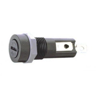 Portafusibles a Rosca 5x20 para faston 4.8mm