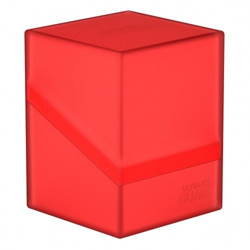 Caja de cartas ultimate guard boulder deck case 100+ tamaño estándar ruby