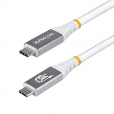 StarTech.com Cable USB4 1,5m - Cable USB-C Certificado USB-IF - 80Gbps - Cable USB Tipo C - PD de 240W - 8K120/4K240 - DP 2.1 - DP80 - Recubrimiento d